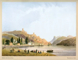 Karlo Bossoli. Balaklawa. Blick vom Ufer